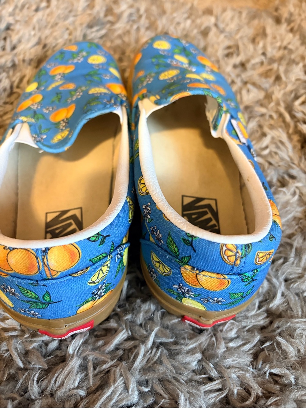 Vans Blue Citrus Slip-On Sneakers - Picture 2 of 5